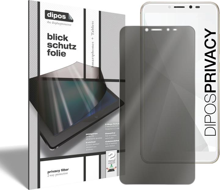 Produktbild Dipos Blickschutzfolie 2-Way Anti-Shock (1 Stück, Wiko Sunny 4 Plus)