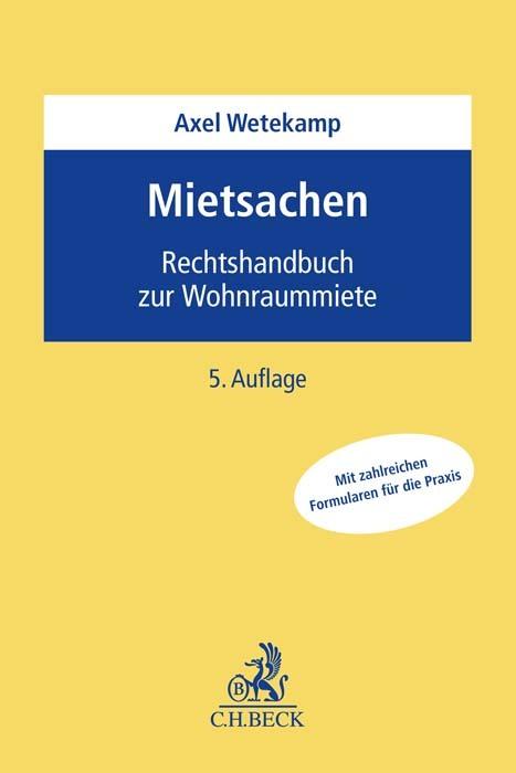 Produktbild Mietsachen (Deutsch, Axel Wetekamp, 2022)
