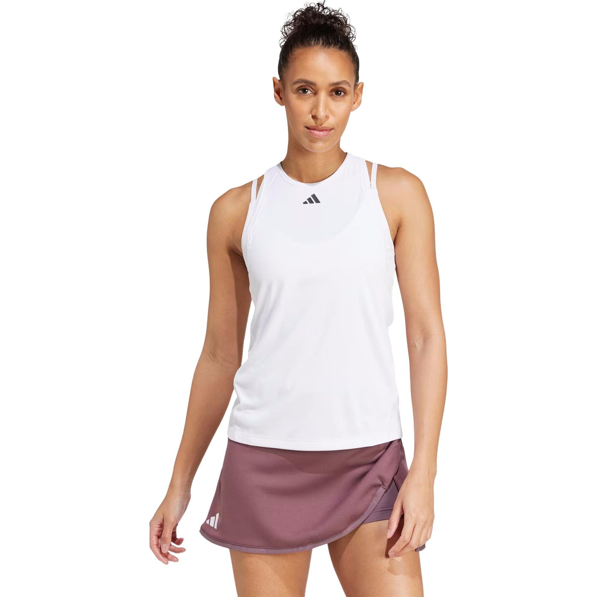 Thumbnail - adidas, Damen, Sportshirt, Club-Top (XL), Weiss, XL