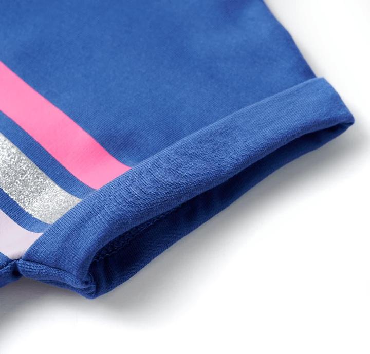 Actual product image vidaXL Children's dress with drawstring cobalt blue 92,Material: 95 (92)