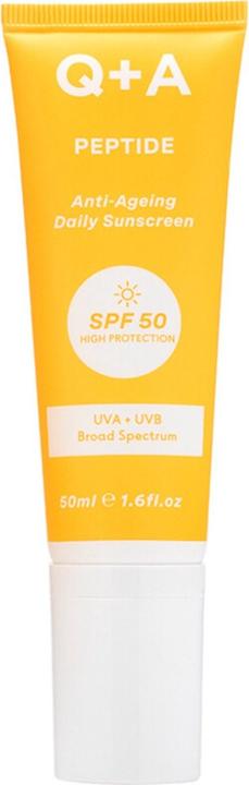 Q+A Protective skin cream against wrinkles with peptides SPF 50 Peptide (Anti-Ageing Daily (50 ml)