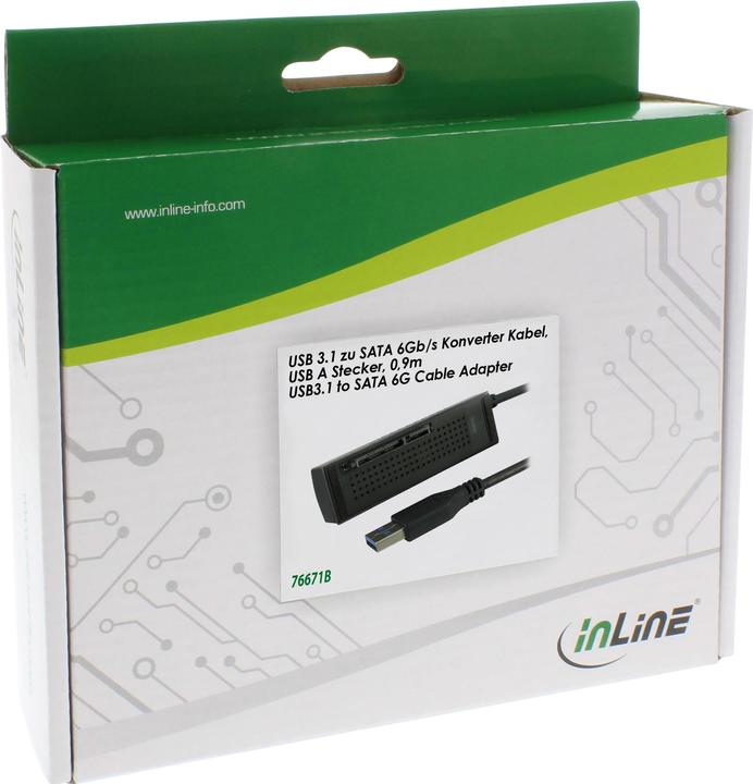 Actual product image InLine USB 3.1 to SATA 6Gb/s Converter Cable