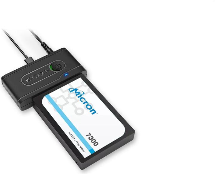 Actual product image Icy Dock Adapter IcyDock 2.5" U.2 NVMe SSD to USB 3.2 Gen2 Adaper