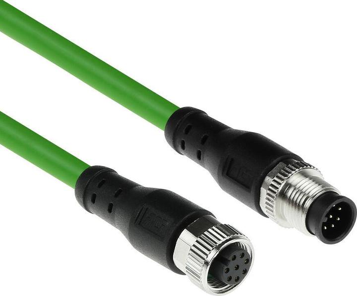 Productafbeelding ACT Industrieel 5,00 meter Sensorkabel M12A 8-polig male naar M12A 8-polig female, Ultraflex TPE kabel
