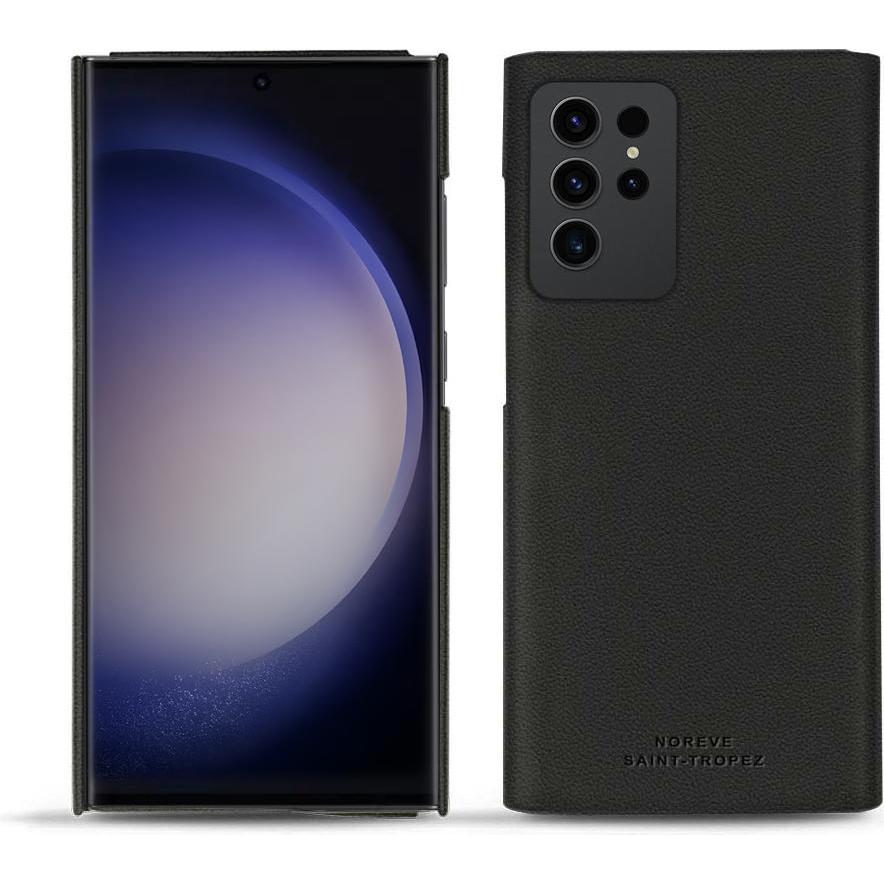 Noreve Lederschutzhülle (Samsung Galaxy S23 Ultra), Smartphone Hülle, Schwarz