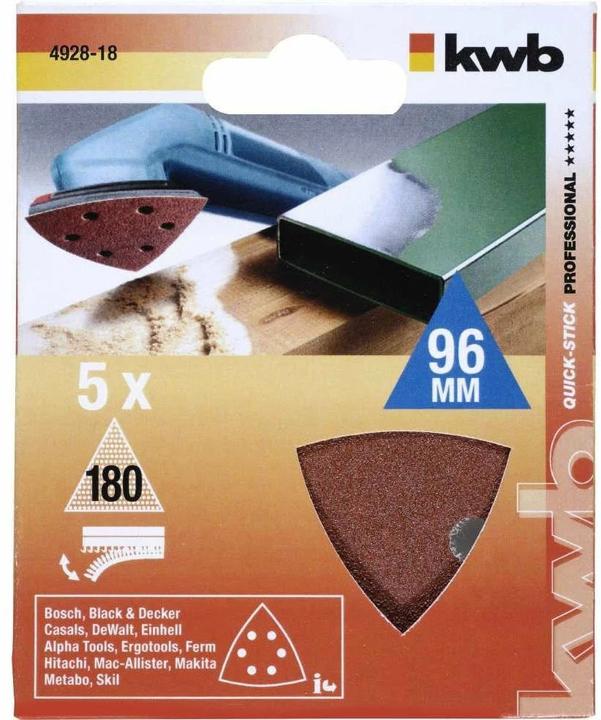 Produktbild kwb Delta-Haftscheiben K180 /5Stück (K180)