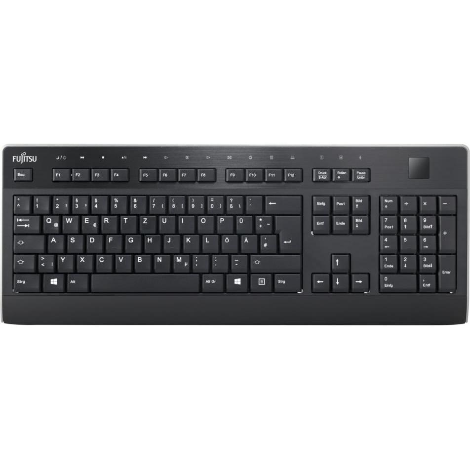 Fujitsu KB951 (DE, Kabelgebunden), Tastatur, Schwarz