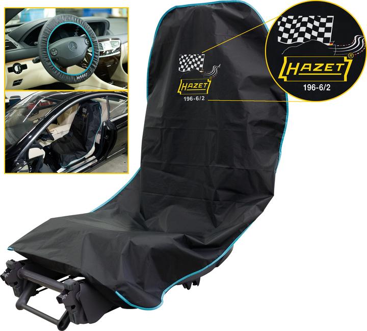 Actual product image HAZET Steering wheel and seat cover set 196-6/2 ∙ Number of tools: 2