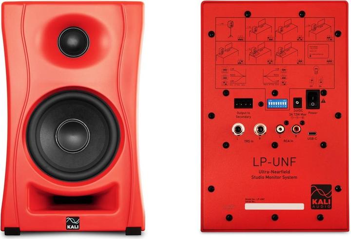 Actual product image Kali Audio LP-UNF (Pair) Red (Active, Pair, 1x 160 W)