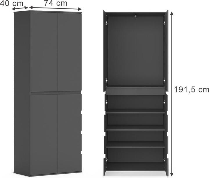 Produktbild Vicco Claus (74 x 40 x 191.50 cm)