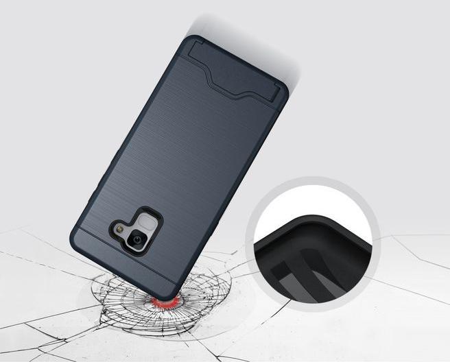 Actual product image MU Classic Hard and soft plastic cover with kickstand (Samsung Galaxy A8 (2018))