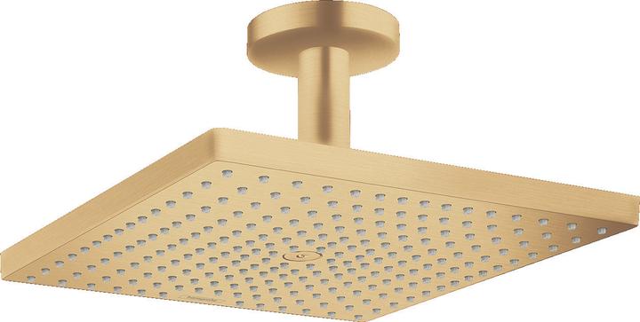 hansgrohe Raindance E 300 Air 1jet overhead shower with ceiling connection : Colour - Brushed Bronze (1 Beam types, 19 l/min)