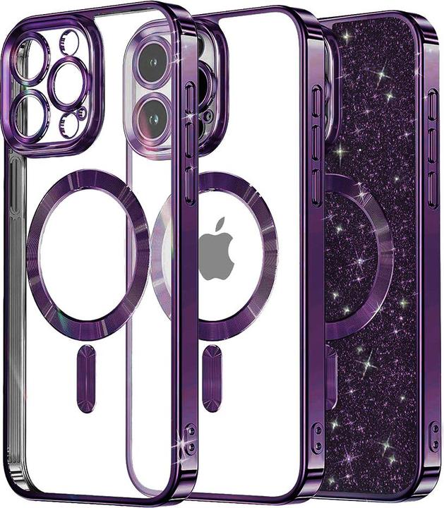 Produktbild Techsuit - Luxury Glitter MagSafe - iPhone 13 Pro Max - Deep Purple (Apple iPhone 13 Pro Max)