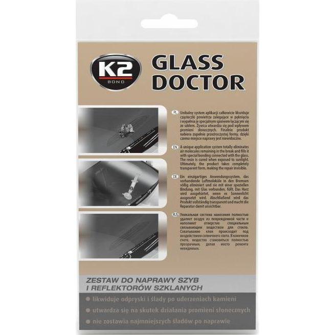K2 Kit di riparazione universale Glass Doctor per i vetri dell'auto, Sicurezza notebook
