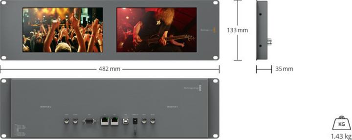 Produktbild Blackmagic SmartView Duo 2 (8", SVGA)