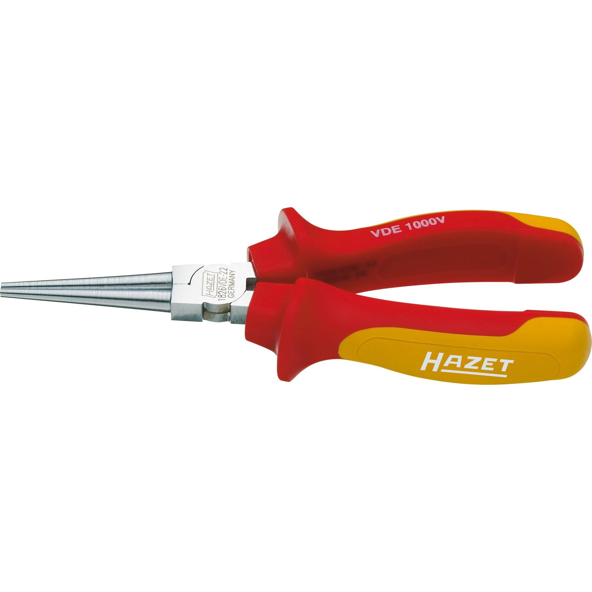 HAZET, Zange, Rund-Zange ∙ schutzisoliert 1826VDE-22 (160 mm)