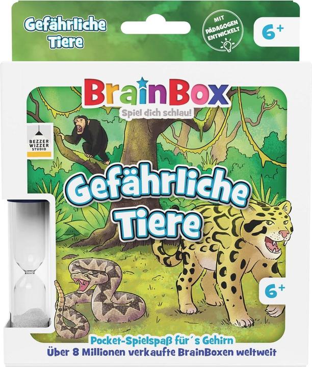 Actual product image Brainbox BB Pocket - Gefährliche Tiere (German, 1 - 2 Players)