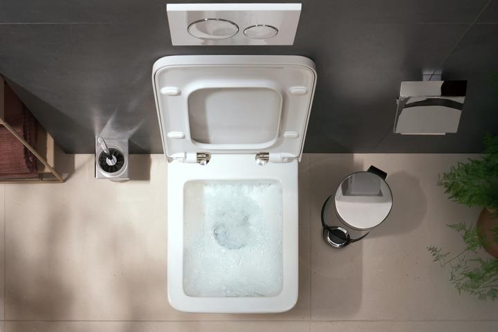 Image du produit hansgrohe EluPura Original Q WC suspendu, AquaChannel Flush, HygieneEffect, 360x540mm, EcoSmart, bla