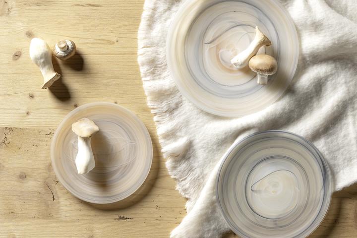 Actual product image Leonardo Breakfast & dessert plates Alabastro Ø 18 cm, 4 pieces,Beige (4 x, 18 cm)