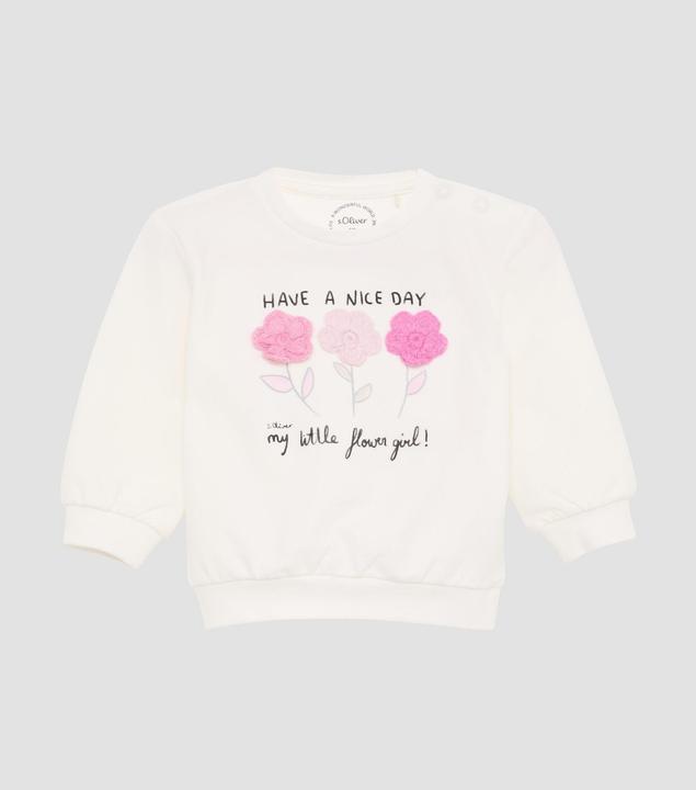 Produktbild S.Oliver Sweatshirt Longsleeve aus Sweatware mit Frontprint und Applikationen (80)