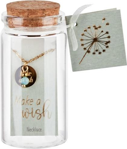 Produktbild HCA Halskette - "Make a wish" - vergoldet - grüner Quarz (Edelstahl, Vergoldet)