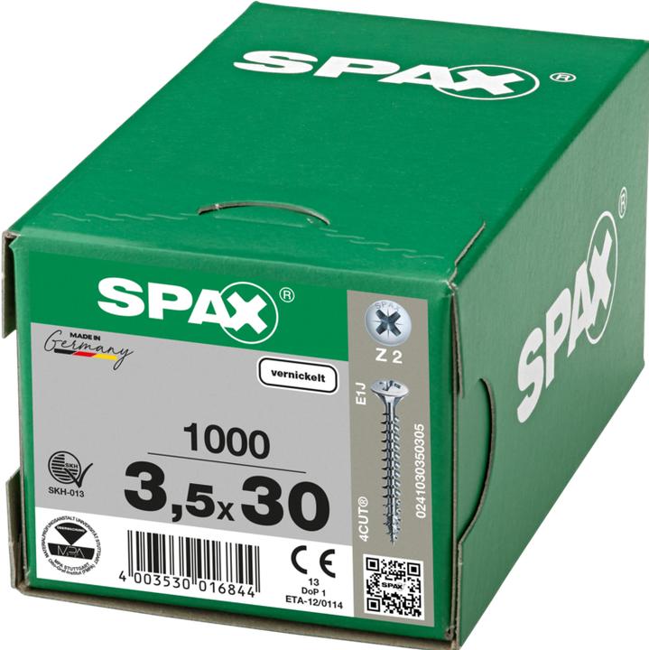 Produktbild Spax Spanplattenschrauben (1000 Schrauben pro Stück)