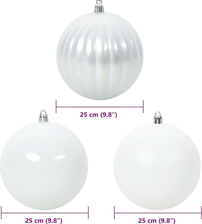 Produktbild vidaXL Weihnachtskugeln (3x)
