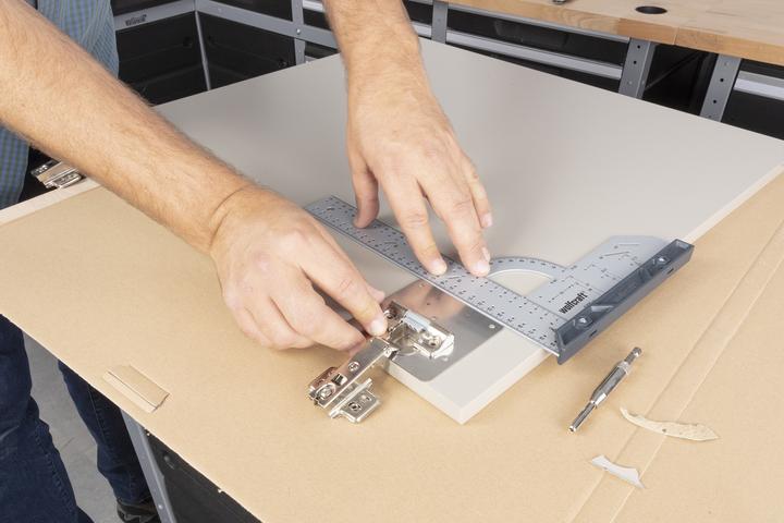 Actual product image wolfcraft 1 Rep. mounting plate set for cup hinge