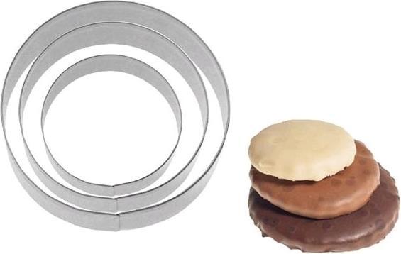 Actual product image Westmark Three pcs. Terrace cut-out forms "Ring smooth", Ø 4/5/6 cm