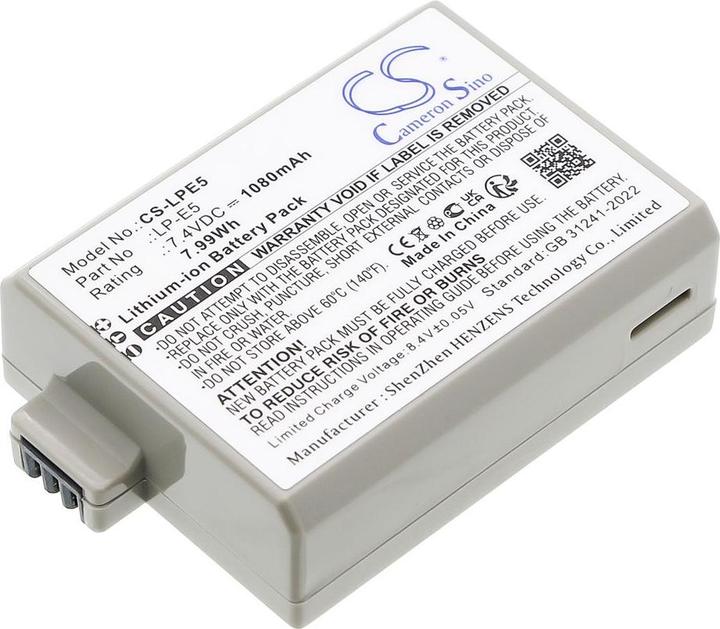 Produktbild GreenCell Batteri for Canon LP-E5 EOS 450D 500D 1000D etc., 7.4V 1500mAh (Kamera Akku)