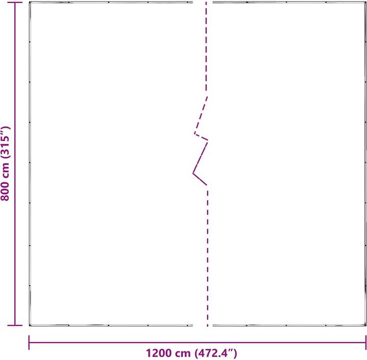 Produktbild vidaXL Planen (12 x 8 m)