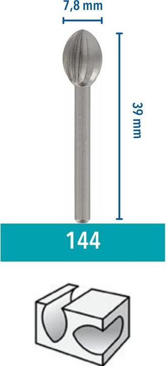 Actual product image Dremel Milling cutter 144