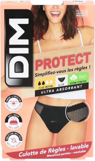 Produktbild DIM Slip Lace Medium schwarz mit Meshdetail (L)