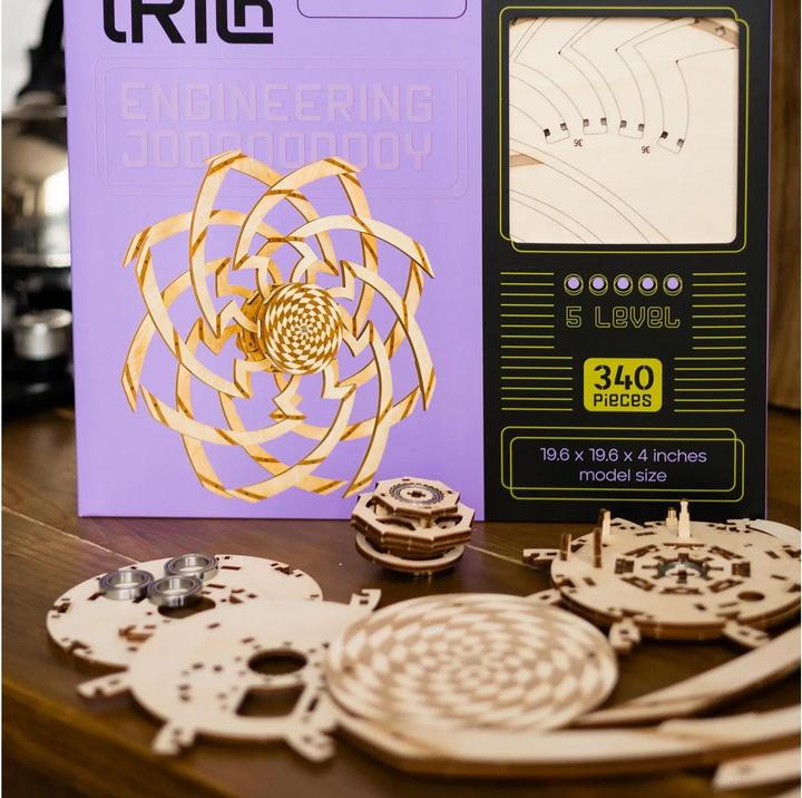 Immagine prodotto Wood Trick Vortice ipnotico - Kit di costruzioni in legno 3D