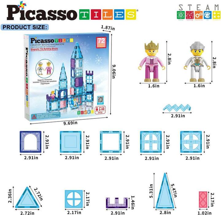 Actual product image PicassoTiles Picasso Tiles - Ice Winter Theme Set (PT22)