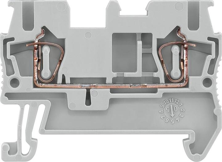 Image du produit Siemens 8WH Bornier de raccordement pour rail DIN gris, 2.5mm², 800 V / 31A, borne à ressort