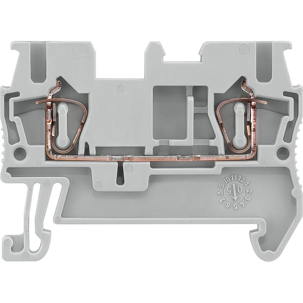 50x Siemens, Verteilerschrank Zubehör, 8WH DIN-Schienen Anschlussklemmenblock Grau, 2.5mm², 800 V / 31A, Federklemme