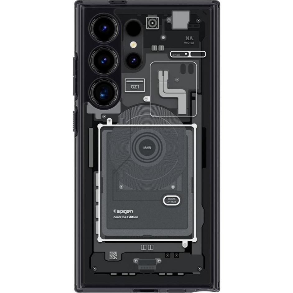 Spigen Ultra Hybrid Zero One (Samsung Galaxy S24 Ultra), Smartphone Hülle, Schwarz