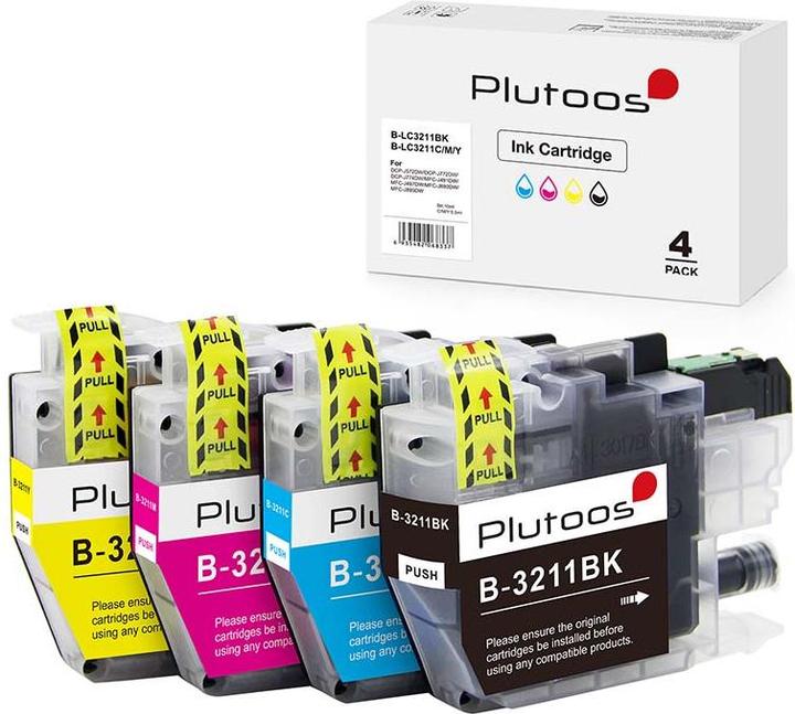Actual product image Plutoos Brother LC-3211 cartridges XXL compatible, set of 4 colours (M, C, Y, FC)