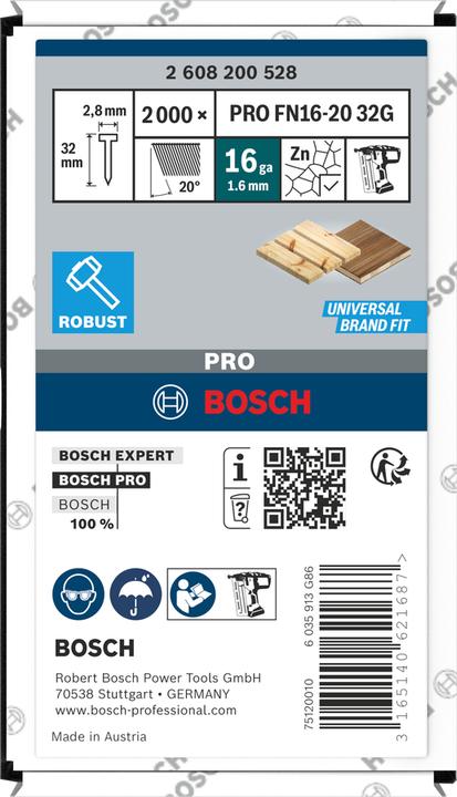 Produktbild Bosch Professional Zubehör Senkkopf-Stift SK64 20NR, 38 mm Edelstahl