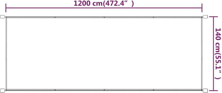 Produktbild vidaXL Senkrechtmarkise (1.40 m)