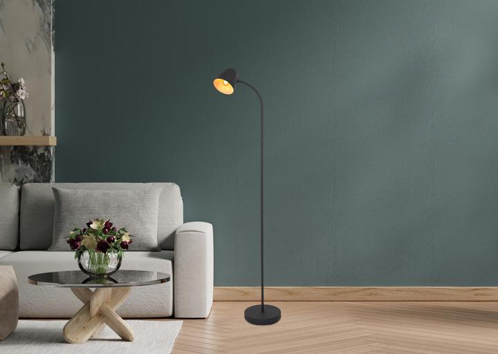 Actual product image Nino Leuchten NOWA Stehleuchte Schwarz JASON (E14)