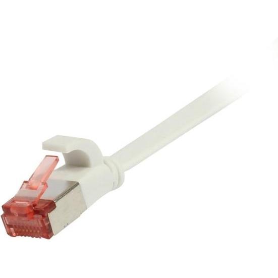 Synergy 21 Patchkabel RJ45 CAT6 250Mhz 025m weiss FTPUFTP TPESuperflex Flach (U/FTP, CAT6, 0.25 m), Netzwerkkabel