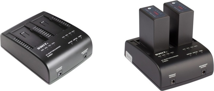 Produktbild Swit S-3602V | 2x2A DV charger compatible to JVC BN-VF series (Ladegerät)