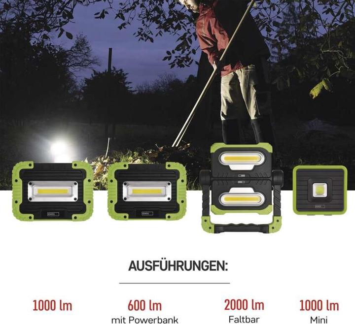 Produktbild Emos LED aufladbares Arbeitslicht P4539, 1000 lm (1000 lm)
