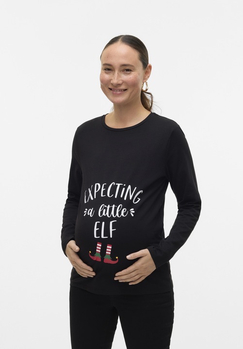Produktbild Mamalicious Normal geschnitten Rundhals Top Bluse (L)
