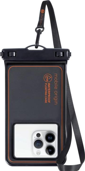 Actual product image Mobile Origin Waterproof floating case 6.5" - black/orange