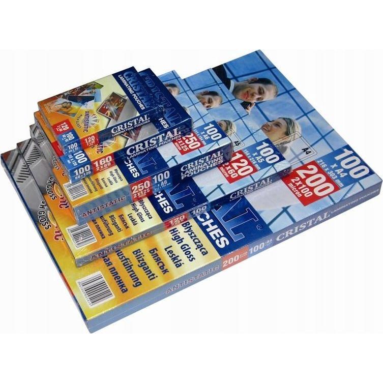 Argo, Laminierfolie, Selbstklebende Laminierfolie 54X86mm 335412 125mic 100 Stk (100 Stück, 125 µm)