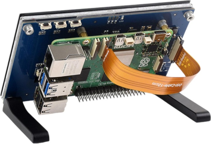Actual product image WaveShare 5inch Capacitive Touch Display for Raspberry Pi DSI Interface 1024x600