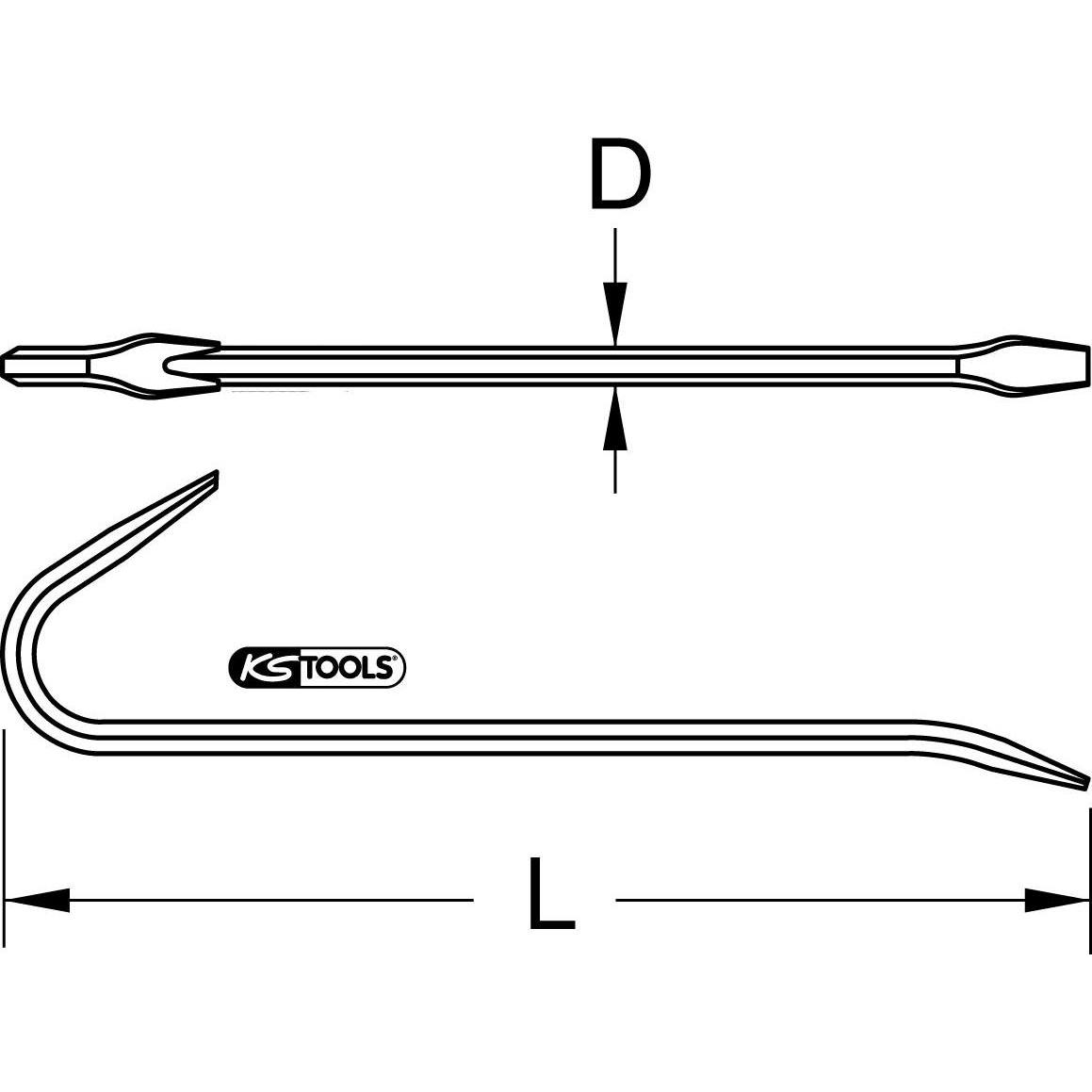 Thumbnail - KS Tools, Meissel, BRONZEplus Kisteneisen 750 mm
